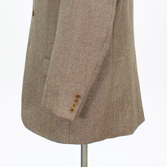 Mark & Spencer 44R Brown Solid 3-Button Sport Coat Blazer Jacket V337 - Picture 8 of 11